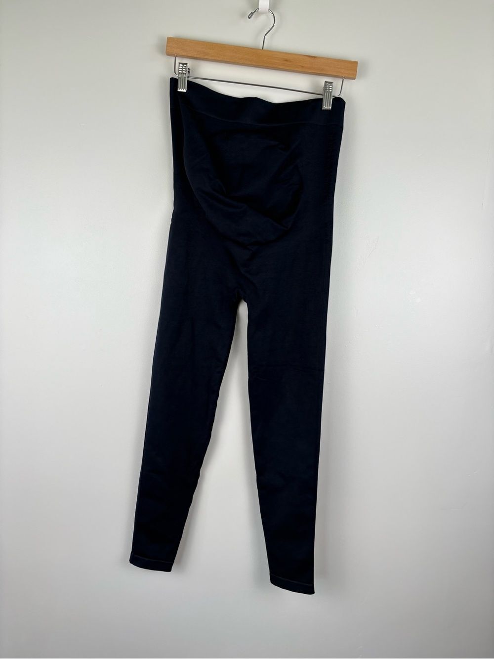 Blanqi Everyday Maternity Belly Support Leggings Size Large Women's Navy